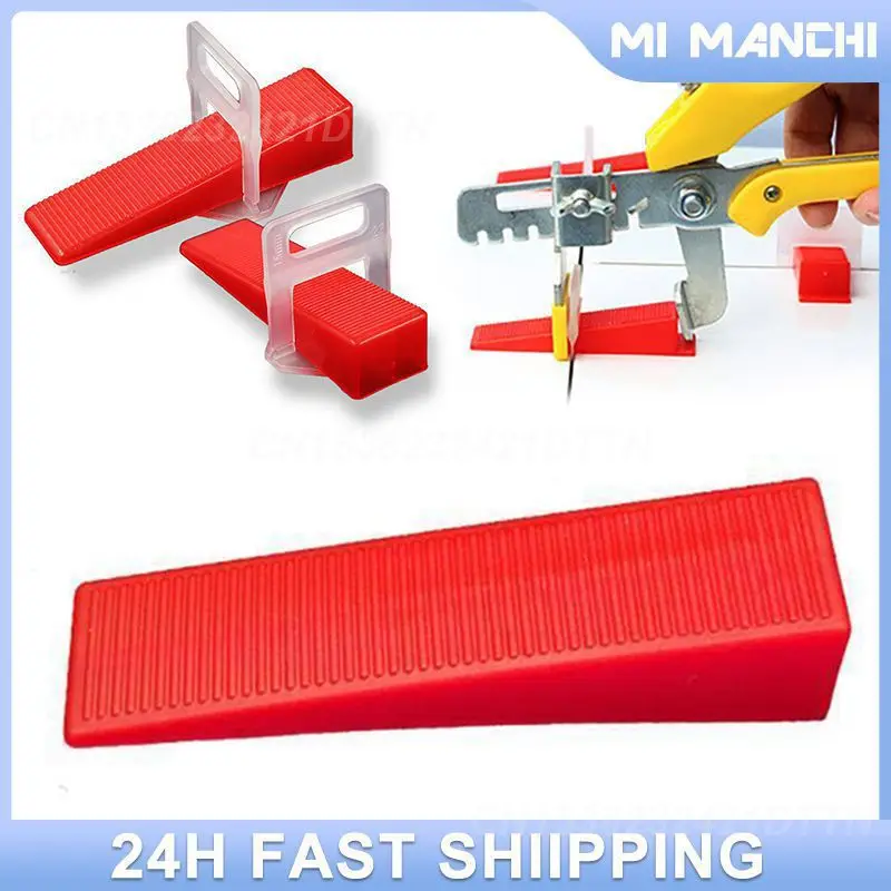 Wedge Durable Material Red Easy Flooring Tile Leveling Pliers Home Renovation Innovative Tile Leveling System Tools Plastic