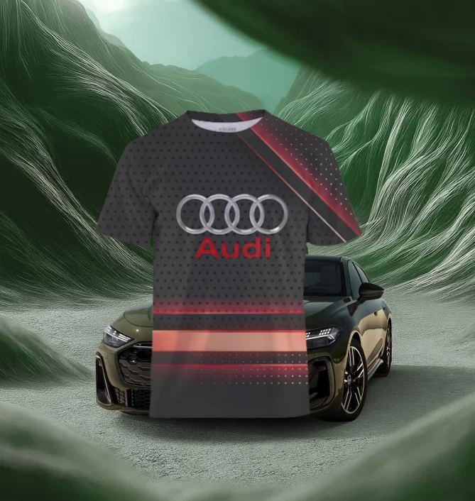 

25Audi Authorization Quattro Motorsport T-Shirt Men Women Clothes Breathable Quick-drying Lightweight Comfort Street Casual Tops
