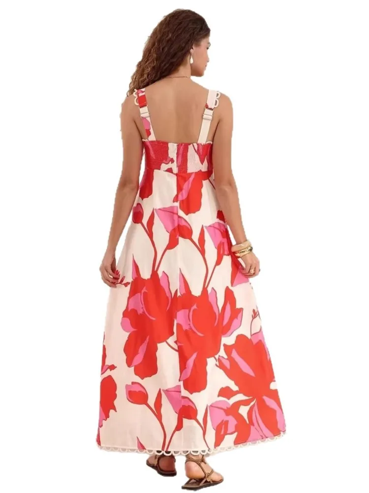 Sommer-Vertuschungen für Damen, Spaghettiträger, ärmellos, Badeanzug, 2026, neuer Druck, Strandurlaub, Maxikleider, Vertuschung