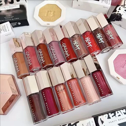 Imagen 2 del producto Moda novedosa Fenty Beauty Mirror nacarado esmalte de labios duradero humedecer impermeable maquillaje brillante belleza contorno Stick cosméticos