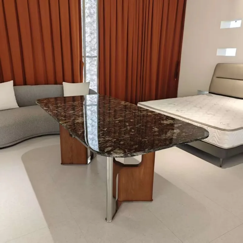 

Modern marble tabletop, dining table design