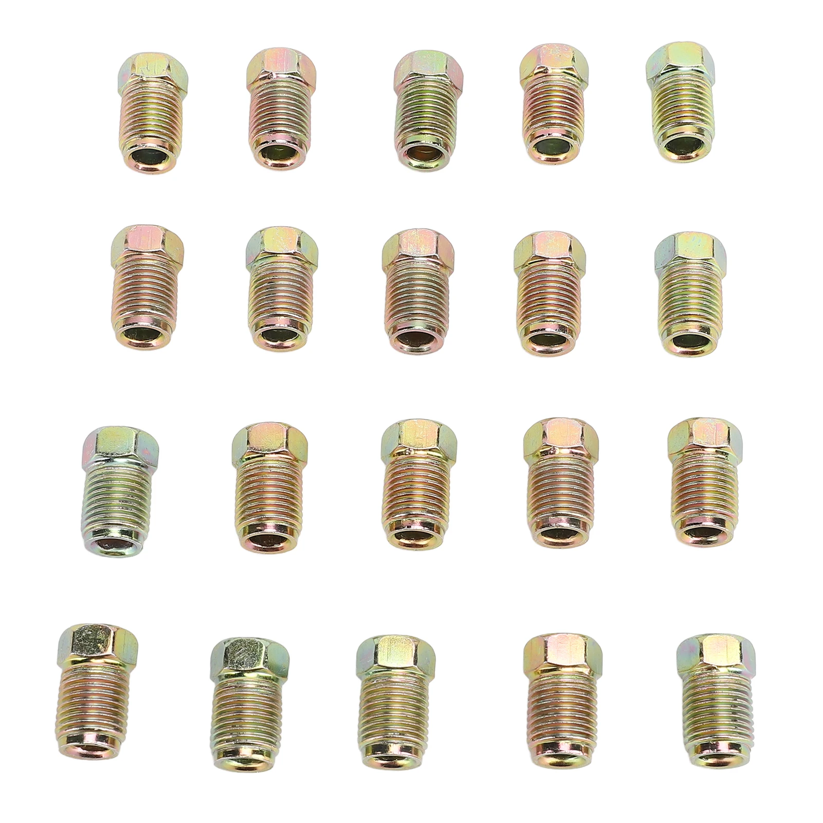 20 piezas tuercas de línea de freno accesorios M10 X 1mm línea de freno métrico accesorios de llamarada inversa para tubo de línea de freno de 3/16 pulgadas nuevo