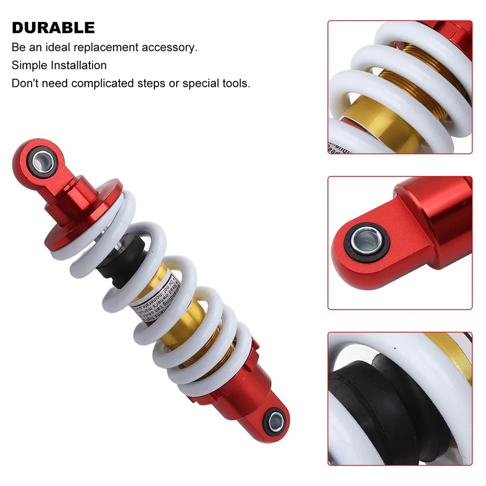 

240mm Shock Absorber with Adjustable 11mm Spring for Electric Bikes Scooters Mopeds Mini Motorcycles and Go Karts