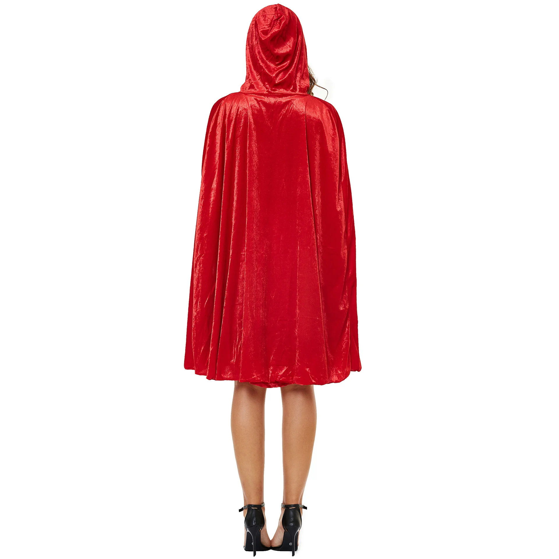 Little Red Riding Hood Modern Version of Stage Performance Clothing Shawl Adult Girls Personality Cosplay Game Uniform