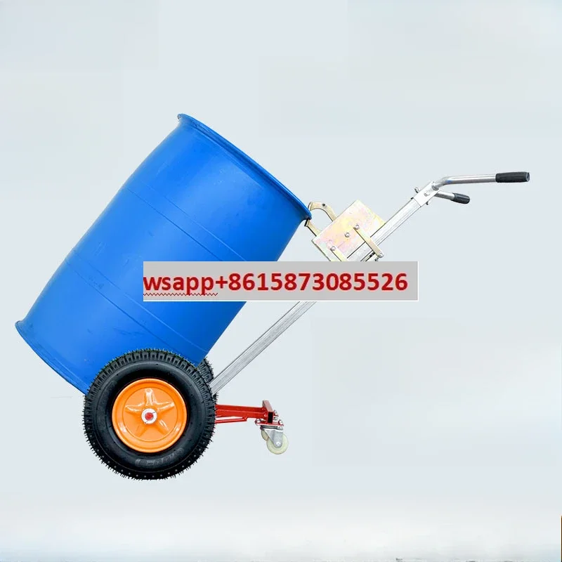 Oil drum truck Hawkbill iron manual multi-function mouthpiece drum trolley transport forklift