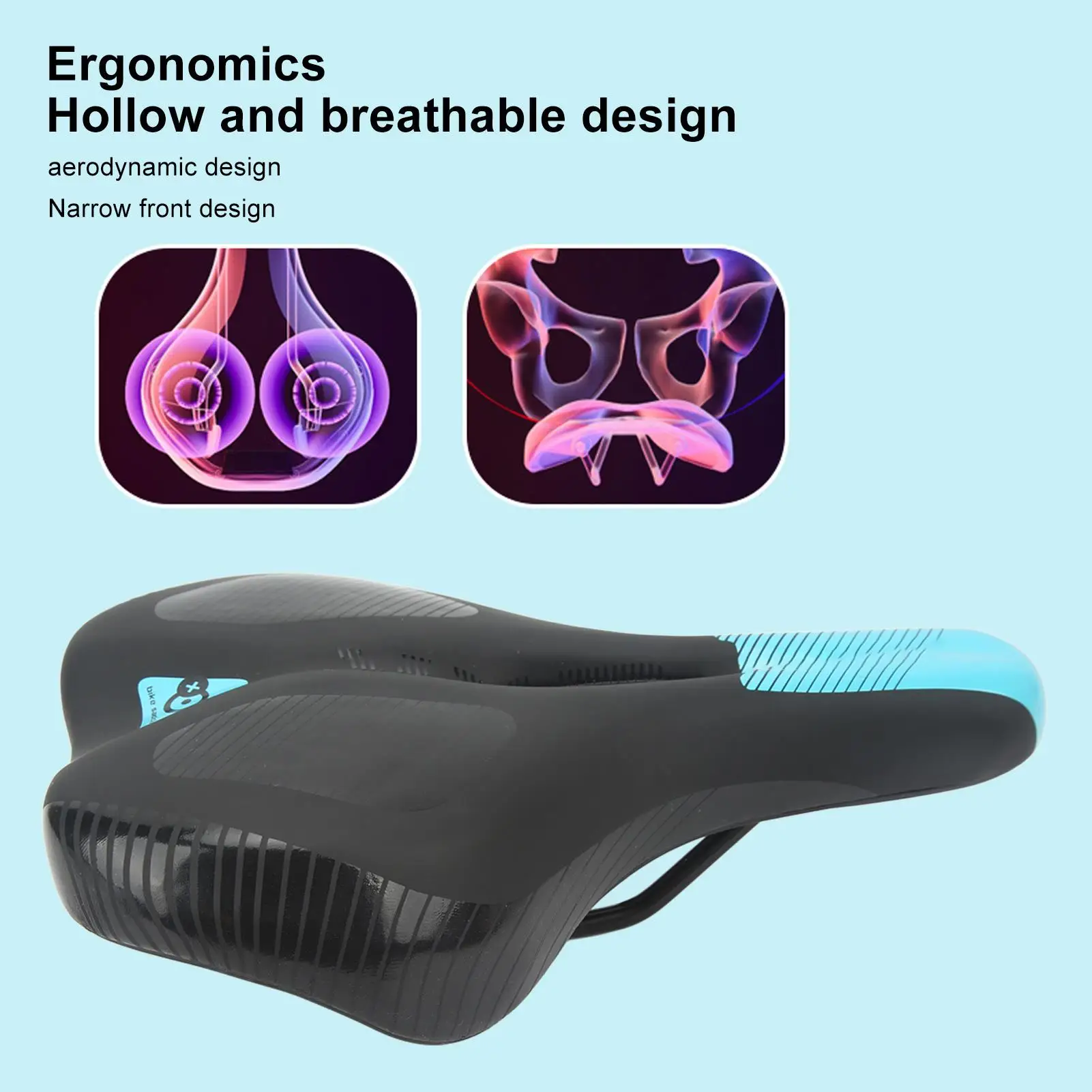 Breathable Enlarged Bike Seat - Durable Wear-Resistant Mountain & for road Bike