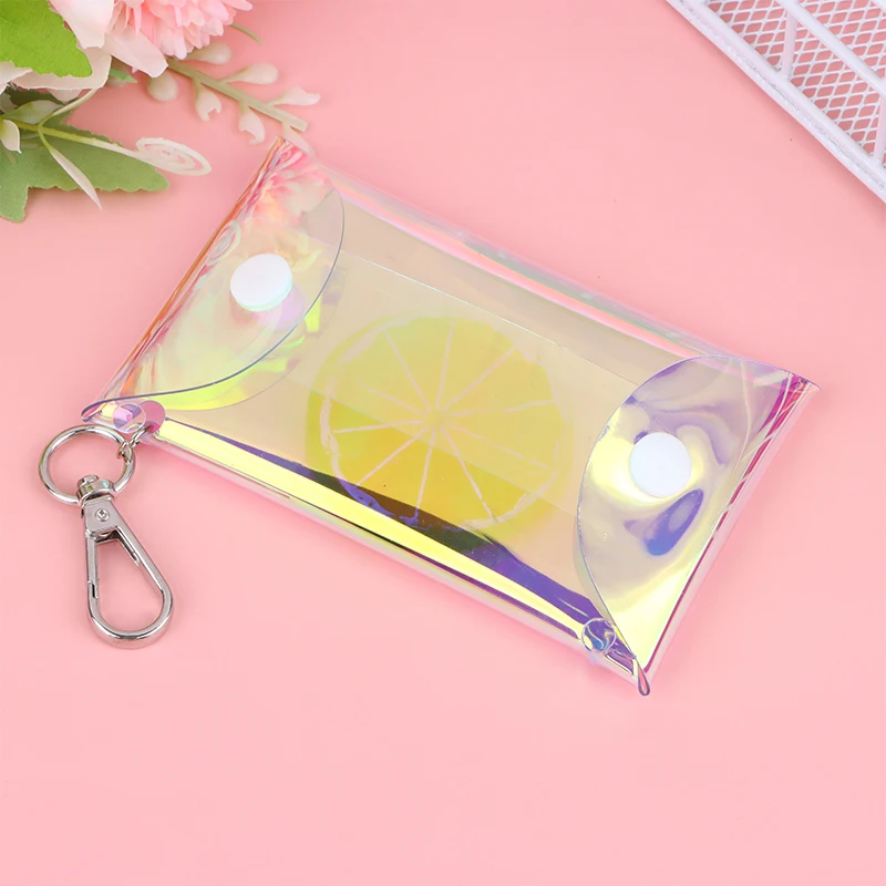 Bubble Mart Blind Box Storage Display Box Hand-made PVC Coin Purse Transparent Key Bag Toy Dolls Hanging Small Bag