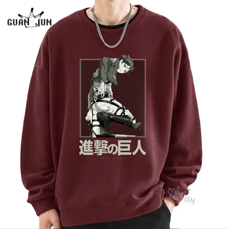 

Hot Japanese Anime Attack on Titan Comic Print Pullover Women Shopping Long Sleeve Casual Harajuku Street Hoodie Male Clothing