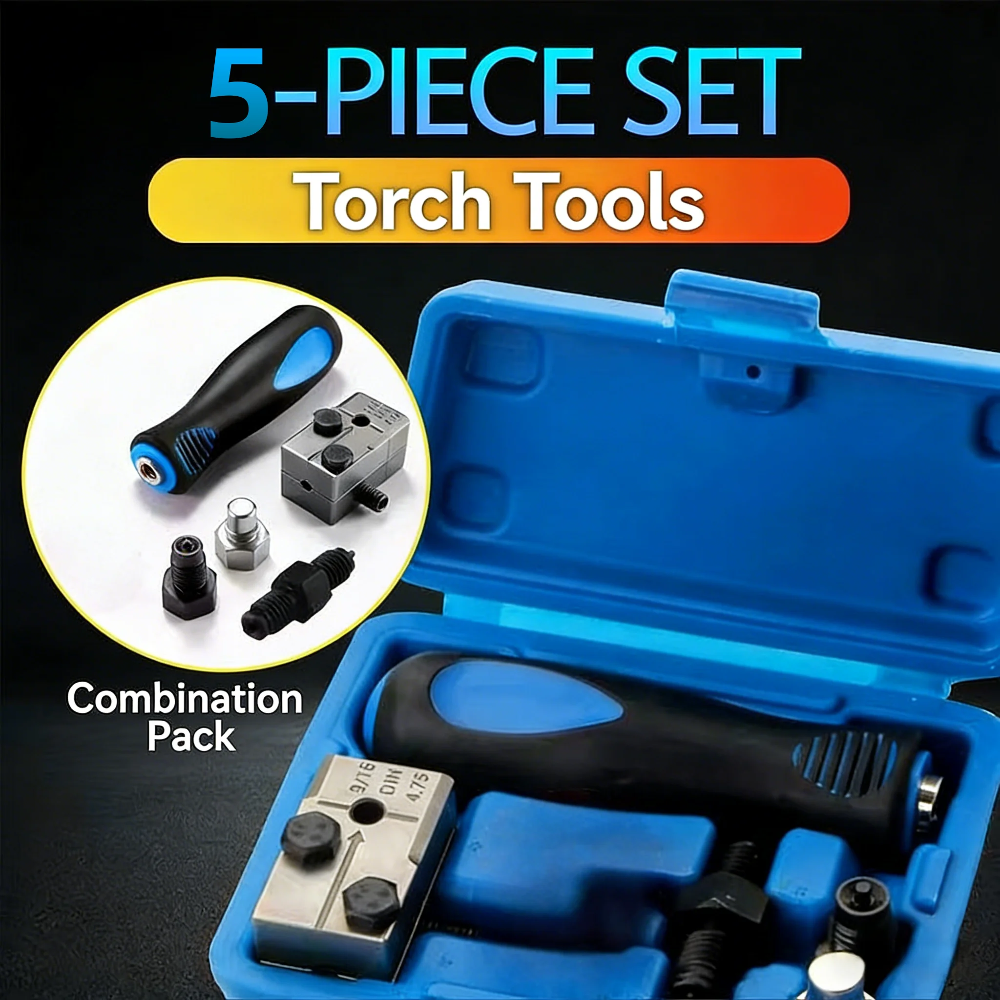 3/16' Brake Pipe Double Expansion Tool Kit, General Motors Brake Pipe Flaring Tool Kit, Brake Pipe Expander Manual Repair Tool