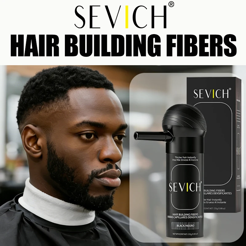 Sevich Hair Fiber Powder Kit 25g, Temporary Hair Thickening Solution, for Men & Women with Thinning Hair, Easy to Assemble & Use