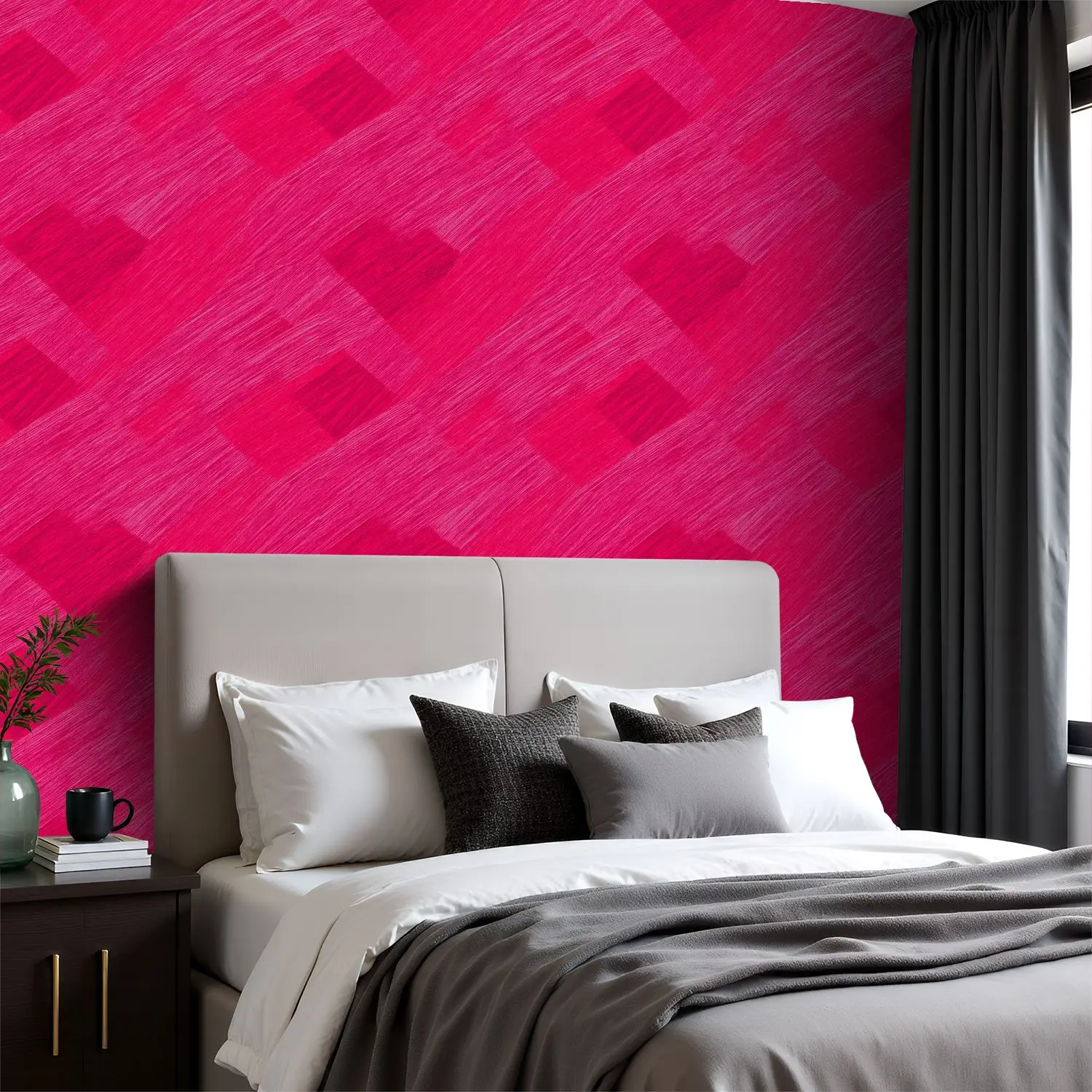 

Абстрактные геометрические обои смелых цветов 22,83 "X 118" водонепроницаемые обои для гостиной/спальни/ванной комнаты ПВХ стикер на стену