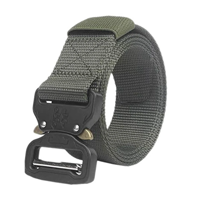 

Nylon Waist Belt Waistband Outdoor Training Belts Easy Unlock Sport Climbing Adjustable Metal Buckle Belt