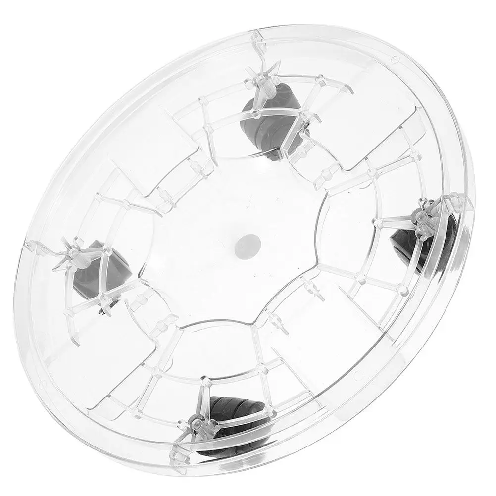 Clear rolling plant caddy with caster wheels for heavy pots
