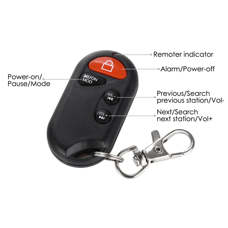 Mt483 Motorcycle Audio Music Player Mp3 Speaker Anti-Theft Alarm Support Fm Usb Sd Aux Navigation With Voice Prompts