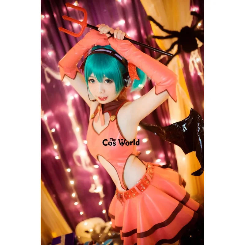 Miku Hallowmas Halloween Little Devil Heart Hunter Uniform Outfit Anime Cosplay Costumes