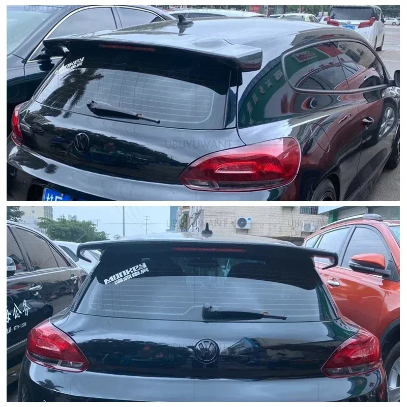 FRP/Carbon Fiber Rear Roof Lip Wing Spoiler For Volkswagen VW Scirocco 2015-2019 (Not For R) VOTEX Style Scirocco