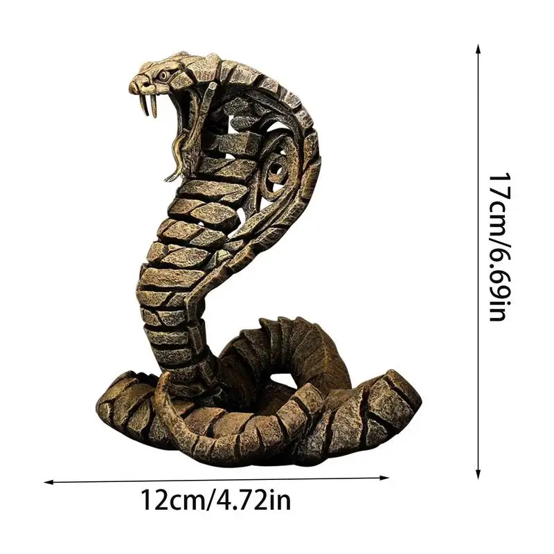 Striking Contemporary Resin Animal Scul Animal Sculpture Collection Toad Chameleon Snake by of Edge Scenes Home Decoration