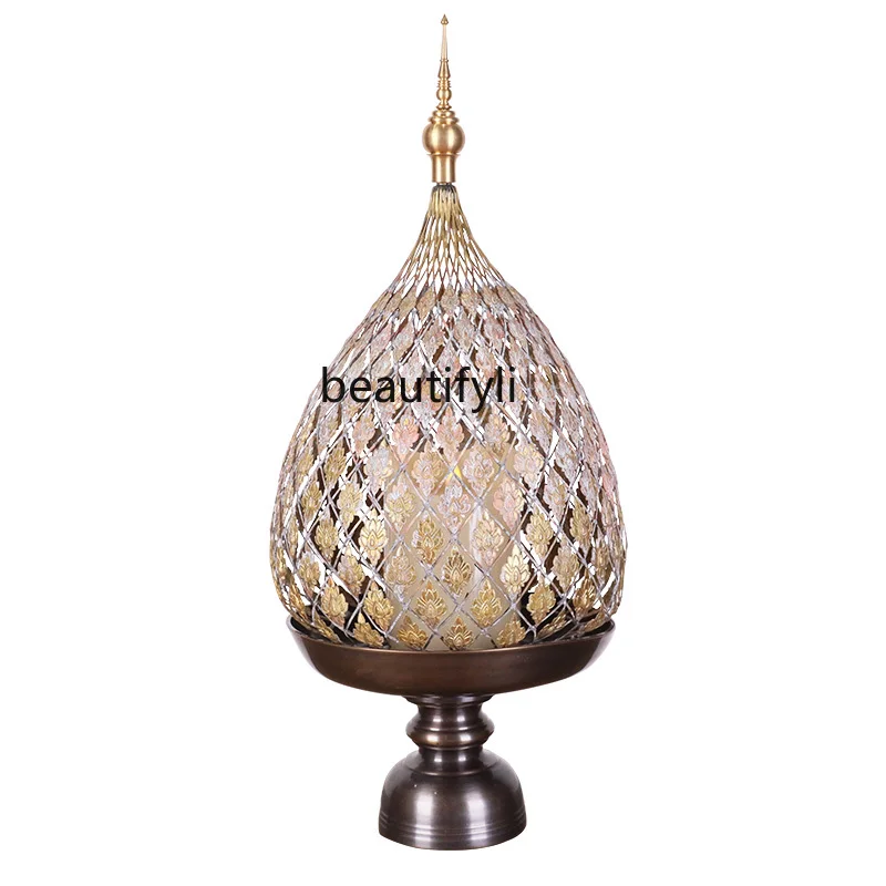 Southeast Asian Style Decoration Candlestick Decoration Living Room Thai Spa Massage Room Decoration