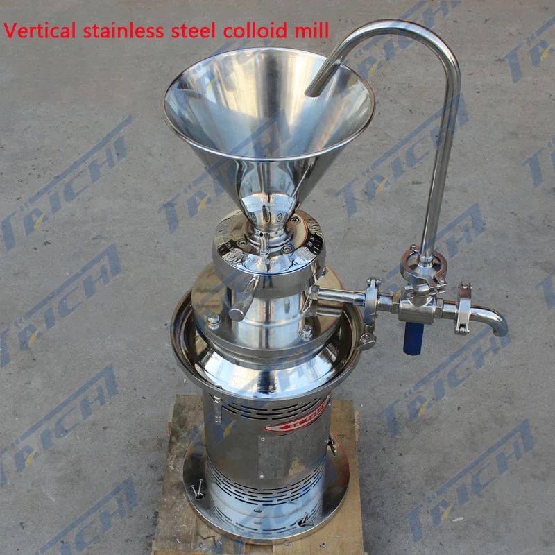 Molino coloide de 0,01-0,2 T/H, molino coloide de sésamo, mantequilla de maní, máquina rectificadora de soja, rectificadora de recubrimiento JML50