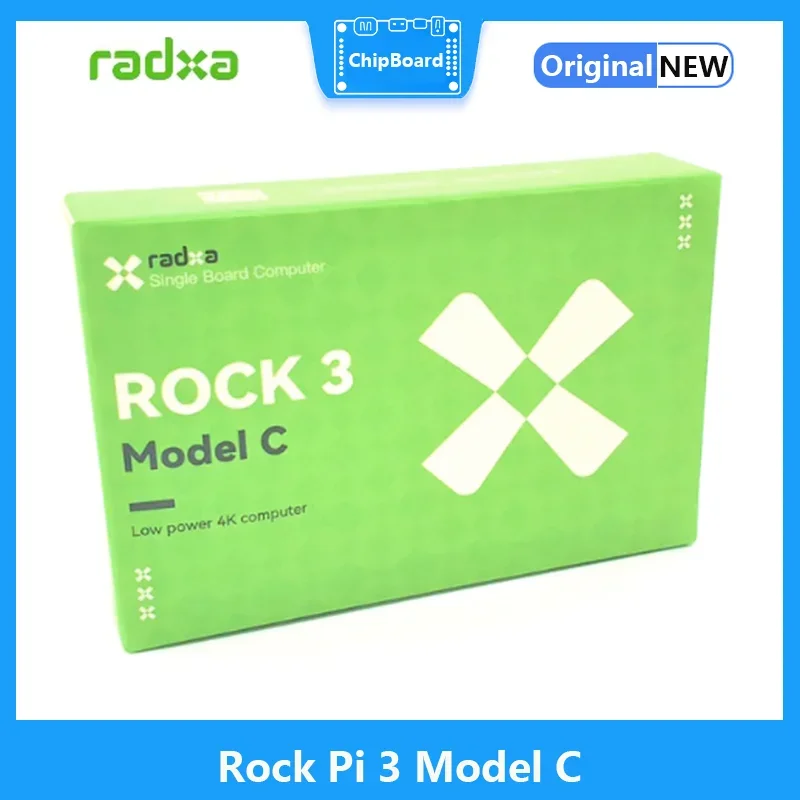 RADXA Rock Pi 3C RK3566 Quad-core Cortex A55 Development Board 32bit 3200Mb/s LPDDR4 Supports 4K@ 60 HDMI