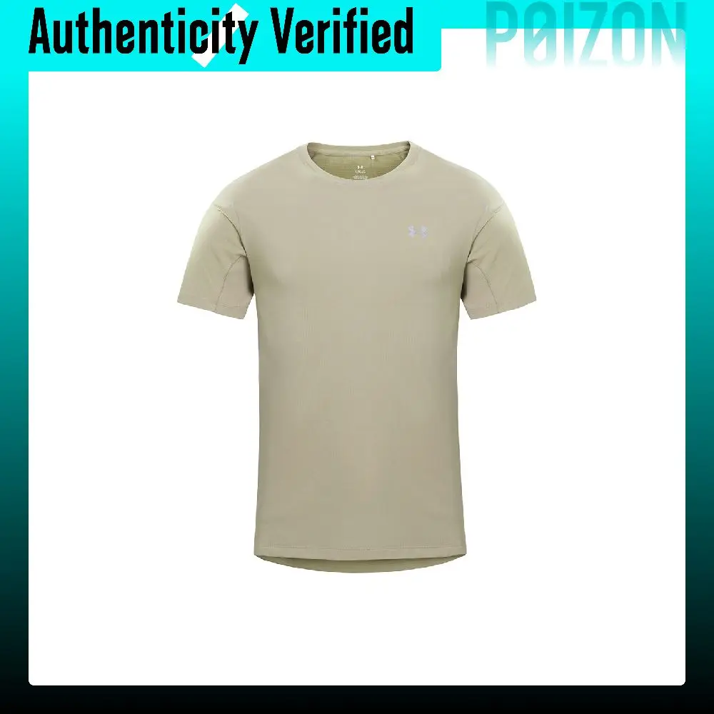 Under Armour Quick-Dry T-Shirts Men's Cool Tea Gray Crew Neck Moderate Other 15214207-