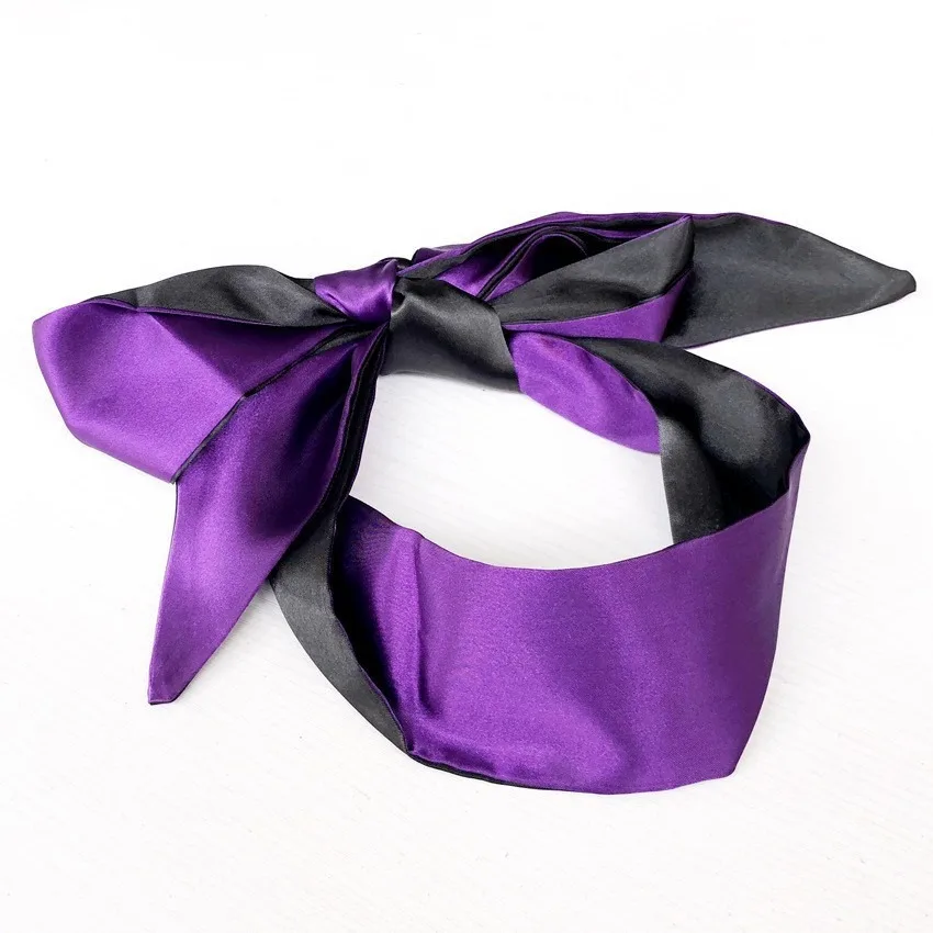 1PC Zijden Oogafdekking Geniet Ooglapjes Leuke Blinddoek Zijden Lint Satijn Zijde Slaapmasker Sexy Voor Vrouwen Cadeau Verrassing Hoge kwaliteit