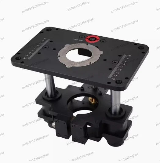 GD709 Woodworking Trimming Machine, Small Gong Router Table with Lifting Base for Chamfer, Tenon & Edge Trimming