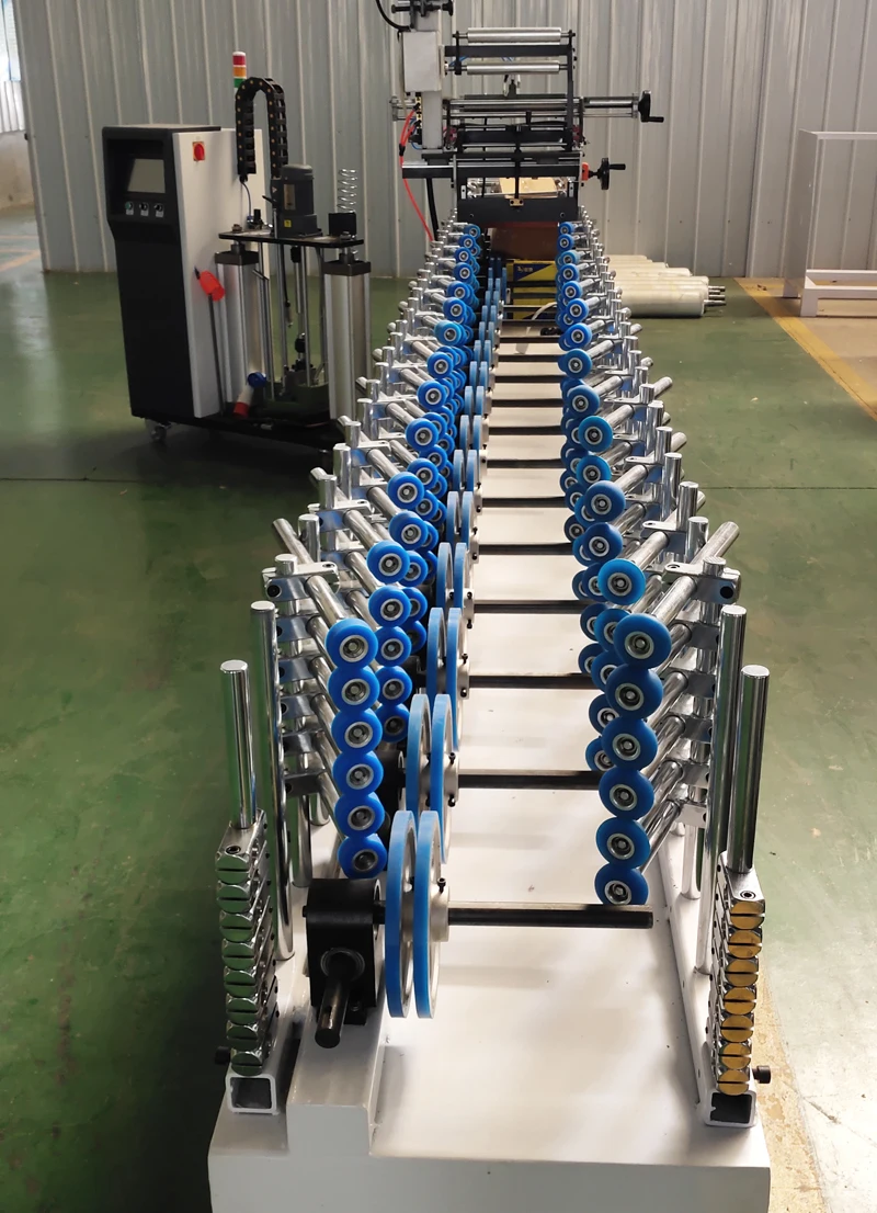 Hot Melt Glue Profile Wrapping Machine High Quality Wood Door Frame Making Pvc Profile Wrapping Machine