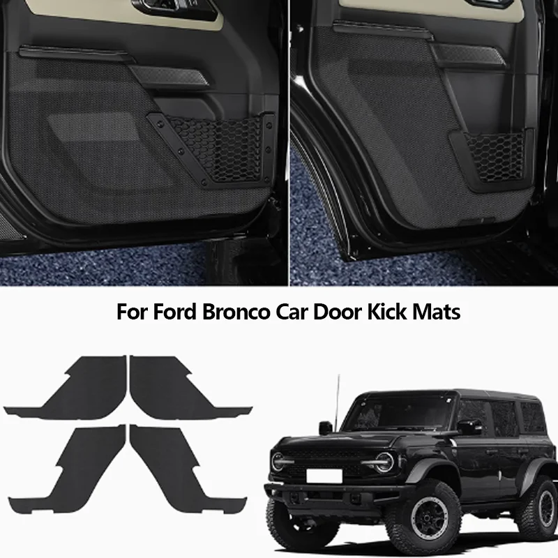 

for Ford Bronco 20212022 2023 2024 2025 Car Door Sill Anti Kick Pads Protection Side Edge Film Protector Sticker Car Accessories