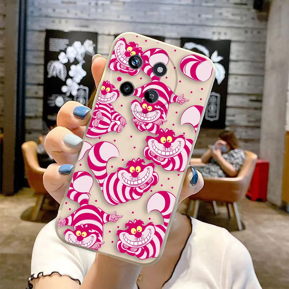 Disney Cheshire Cat Alice Cover Phone Case For OPPO Realme 13 11 10 9 9i 8 8i 7 7i 6 5 Pro Plus Soft TPU Color Case Funda Coque