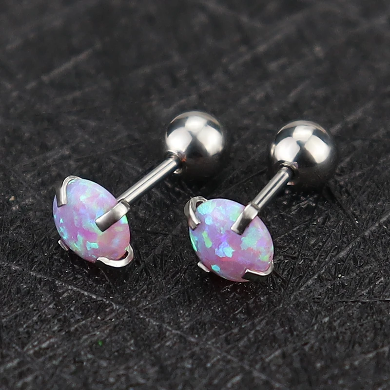 Colored Zircon Earrings for Women Stainless steel Stainless Steel Earring 2023 Trending Luxury Party Aesthetic Jewelry Aretes