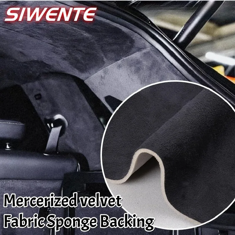 

Mercerized Velvet Fabric Sponge Backing for Upholstery Trim Auto Ceiling Material Car Headliner Liner Sky Fabrics Car Roof Cloth