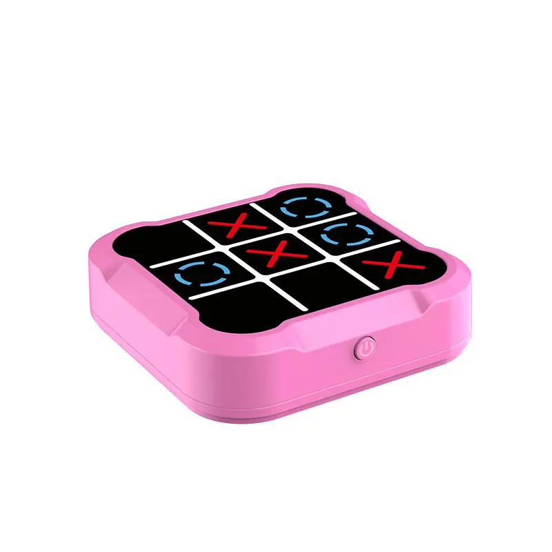 

Pink Tic Tac Toe Chess Electronic Puzzle Toy Jingzi Chess Multi functional Game Machine Chess Board Multi mode