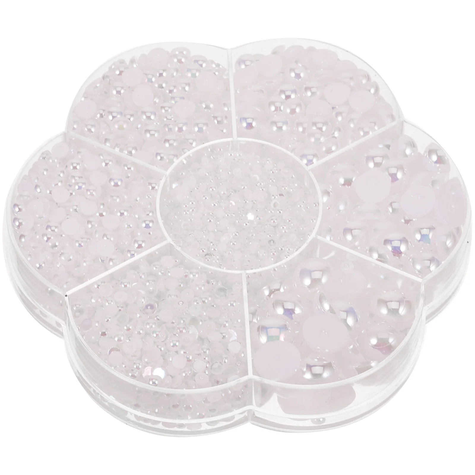 

1 Box Assorted Half Round Nail Pearls Creative Nail Art Charms for Women DIY Manicure Decor Party Wedding Holiday Gift