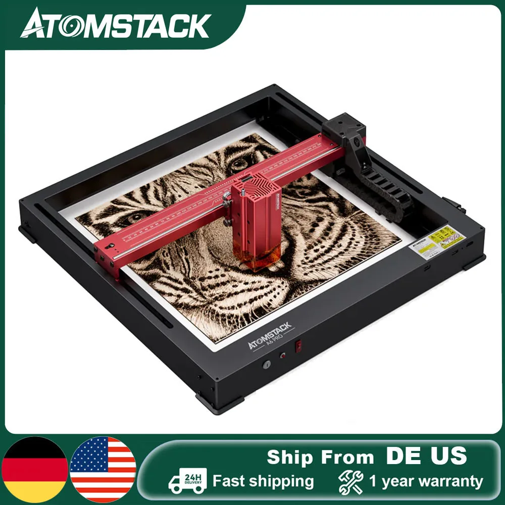 

ATOMSTACK A6 Pro Laser Engraver Cutter 6W Laser Module Auto Focus Installation Free DIY Metal Engraving Wood Cutting Machine