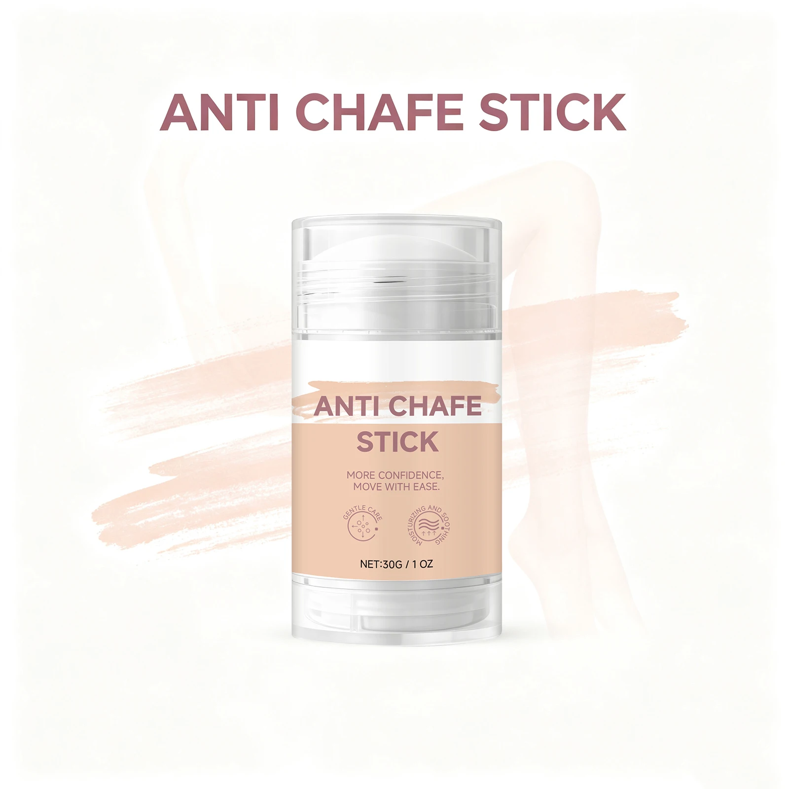 Anti Chafe Stick for Legs Feet and Underarms Prevent Skin Rubbing Irritation Nourishing Cream for Sport Travel Daily Body Care