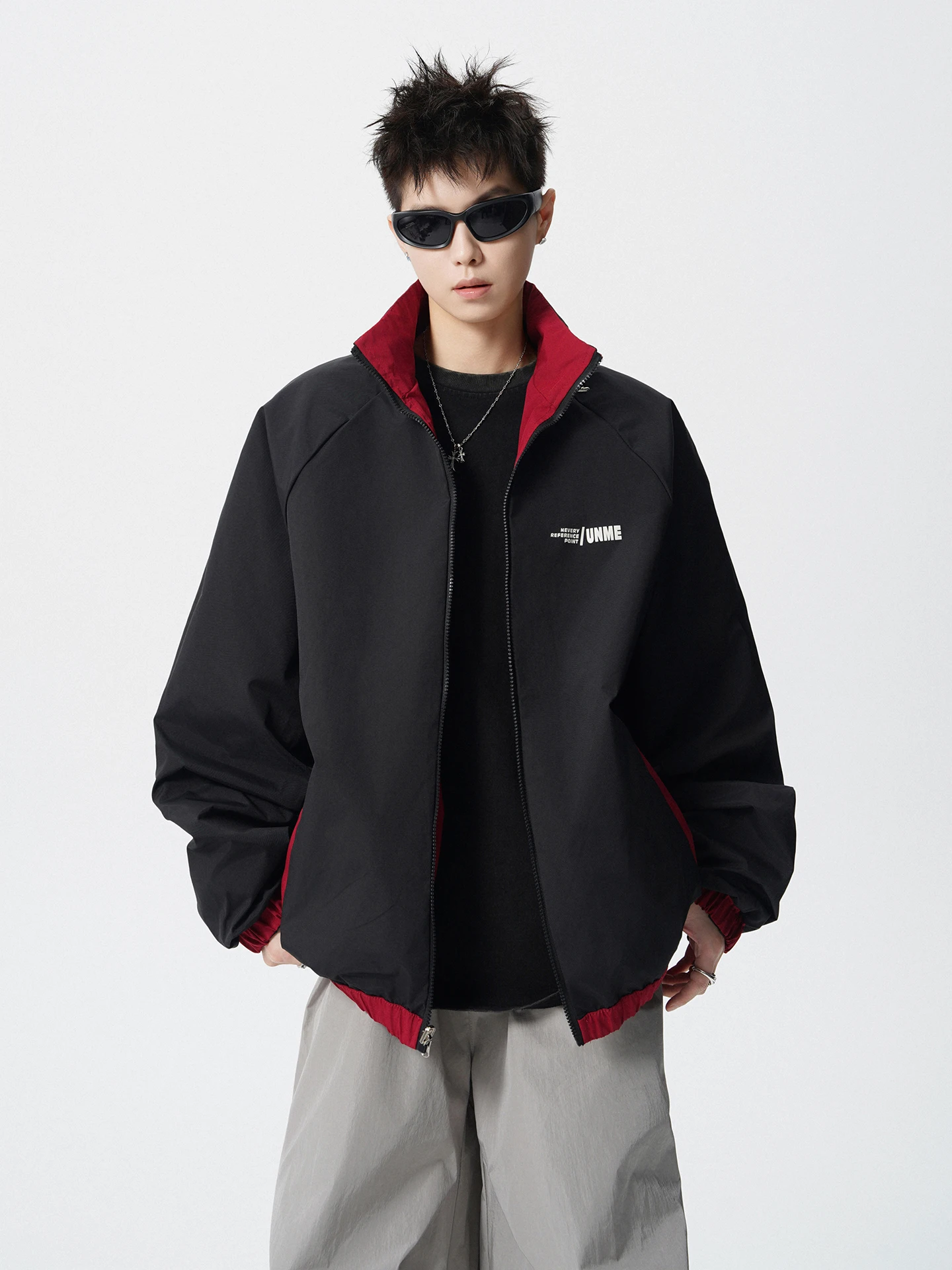 

Двусторонняя одежда Boyue, уличная ветрозащитная куртка с воротником-стойкой для подростков и детей, повседневное модное полиэфирное волокно