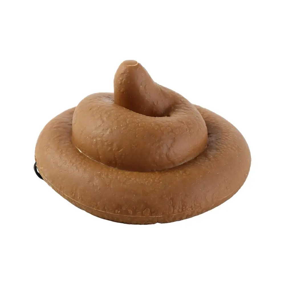 Faux chapeau de caca de simulation en PVC, forme de caca, gadget de méfait, coiffure réaliste, cadeau de bâillon de chapeau de simulation Turd