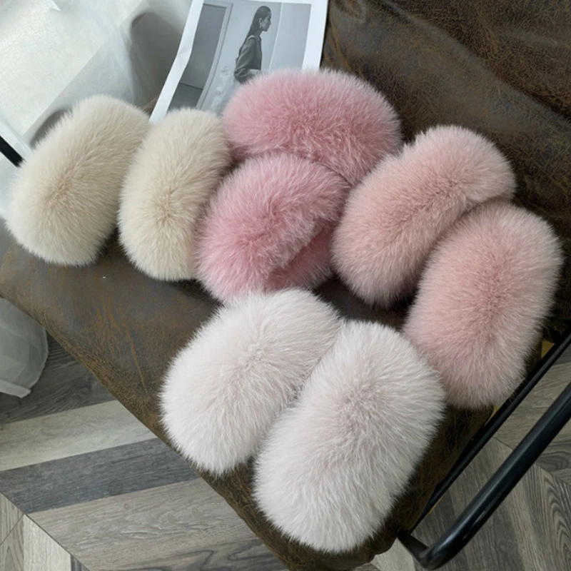 Real Fox Fur Cuffs Wrist Sleeve Fox Fur Arm Cuffs Ladies Fur Sleeves For Women Coat Oversleeve Arm Warmers Natural Fur Cuffs