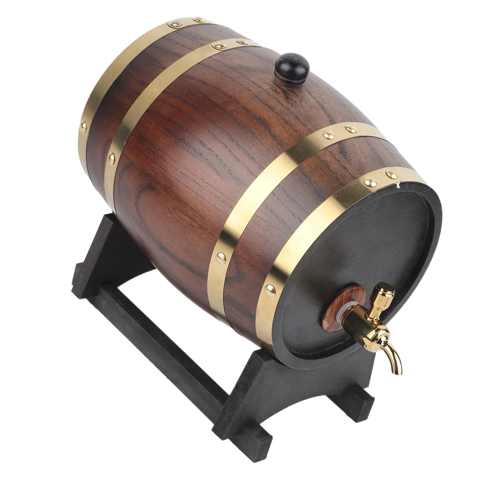 3L Wood Wine Barrel Vintage Oak Home Brewing Accessories Wine Keg Large Capacity Storage Container For Tequila Wine Whiskey