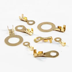 100PCS M3/M4/M5/M6/M8/M10 Ring Lugs Ring Eyes Copper Crimp Terminals Cable Lug Wire Connector Non-insulated Diy Assortment Kit