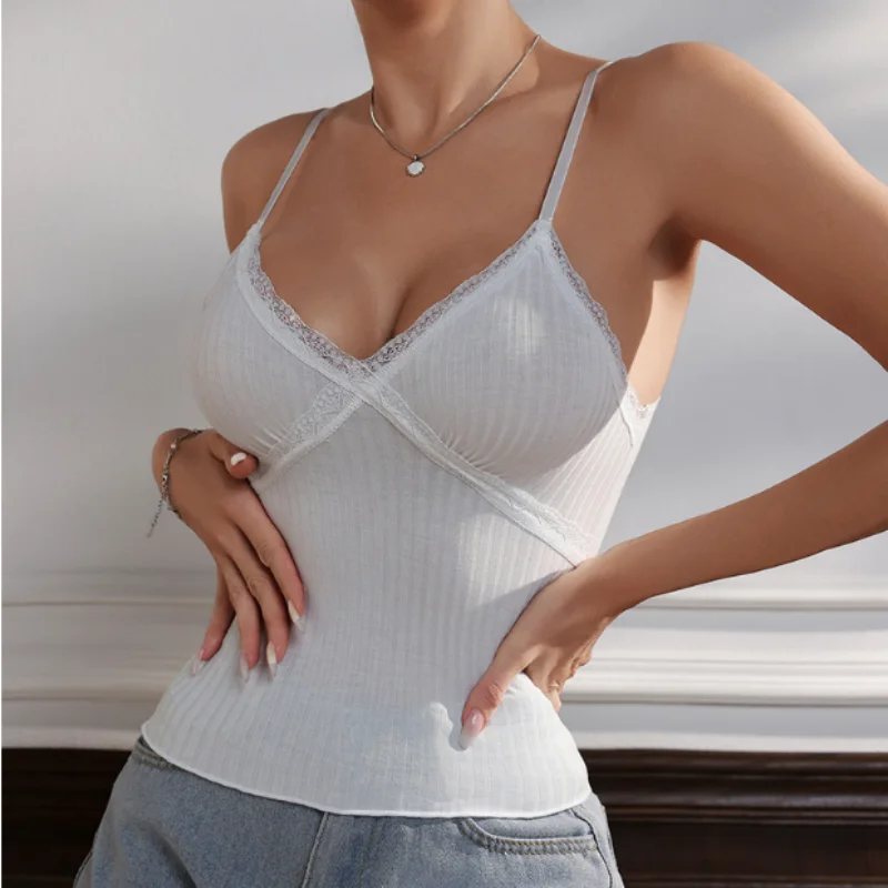 여성 레이스 브래지어 탑 딥 브이 넥 와이어 프리 섹시한 란제리 솔리드 컬러 Bralette 캐미솔 여성 속옷 탑