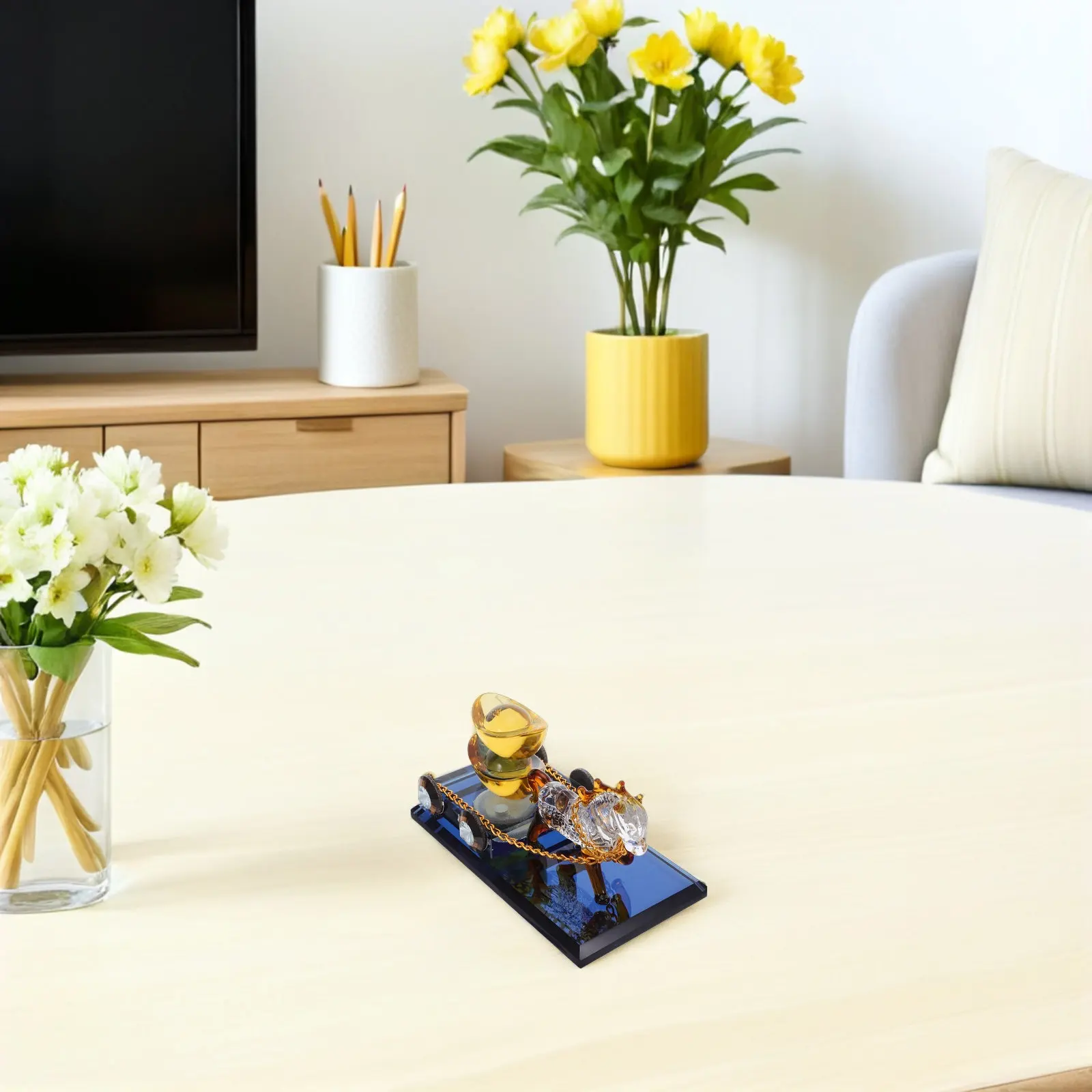 

Хрустальная скульптура «Карета с лошадьми»: Изысканный золотой фэн-шуй-талисман для богатства, украшение для рабочего стола и приборной панели автомобиля, амулет процветания, декор по знаку зодиака