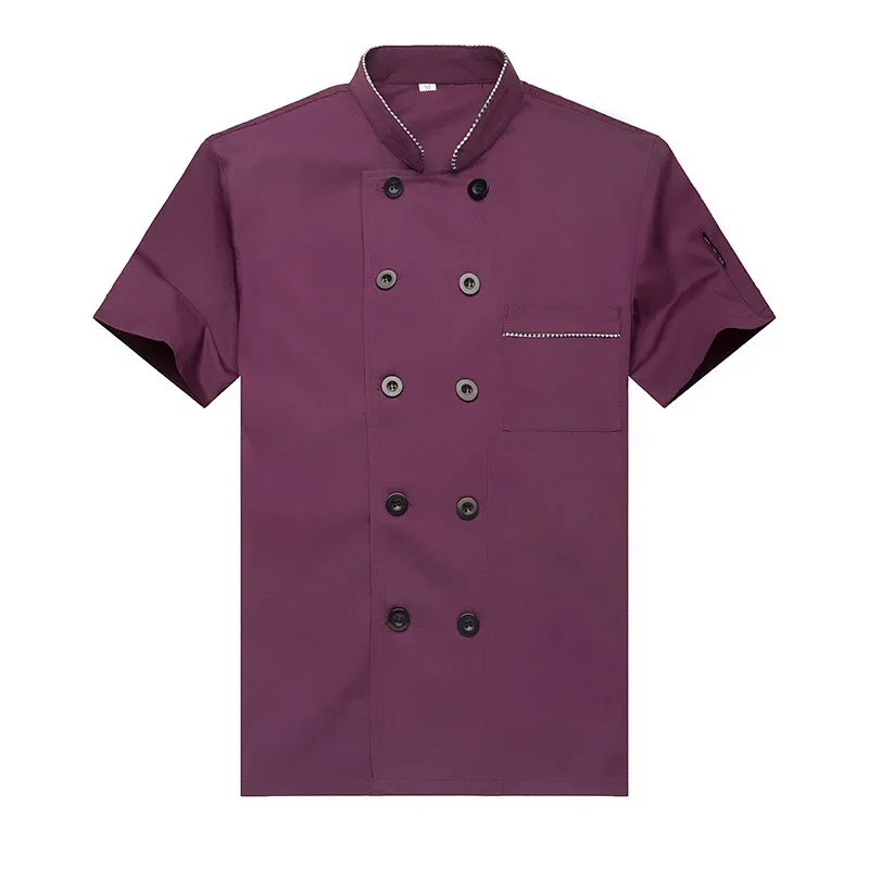 Fashion Restaurant Kitchen Cooking Clothes Bar Chefs works jacket Hotel Waiter Work Clothing Uniform Designs For Men And Women