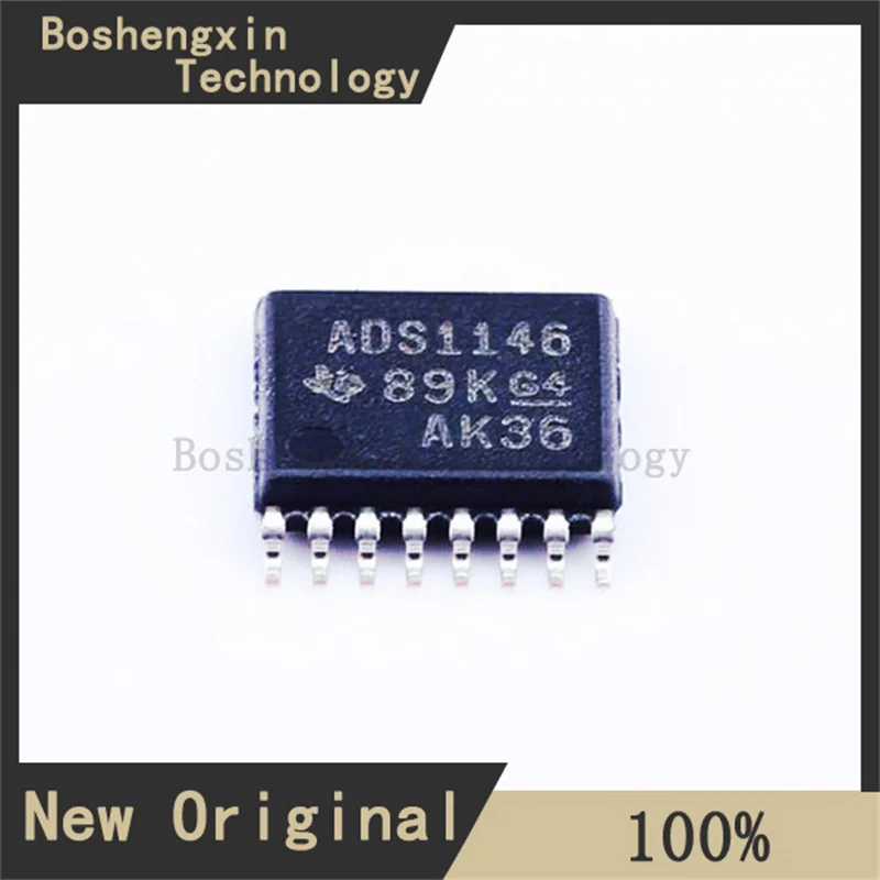 1 قطعة ADS1146IPWR محول تناظري إلى رقمي متكامل للغاية 16 بت مع مضخم كسب منخفض الضوضاء قابل للبرمجة TSSOP-16