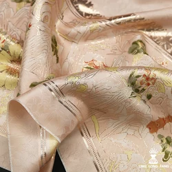 Positioning Weaving Brocade Gold Thread Jacquard Fabric Clothing Dress Fabric Designer Fabric