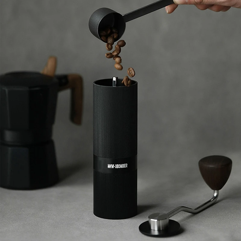 Manual Coffee Grinder With 24 Position Adjustable Espresso Machine Stainless Steel 420