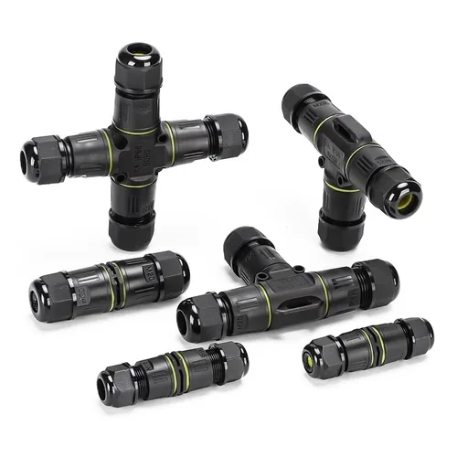 Imagen 1 del producto Conector impermeable IP68 para exteriores, Cable y Cable tipo T, acoplamiento rápido, 2/3/4/5 núcleos, lámpara de calle para exteriores, bloque de terminales a prueba de lluvia