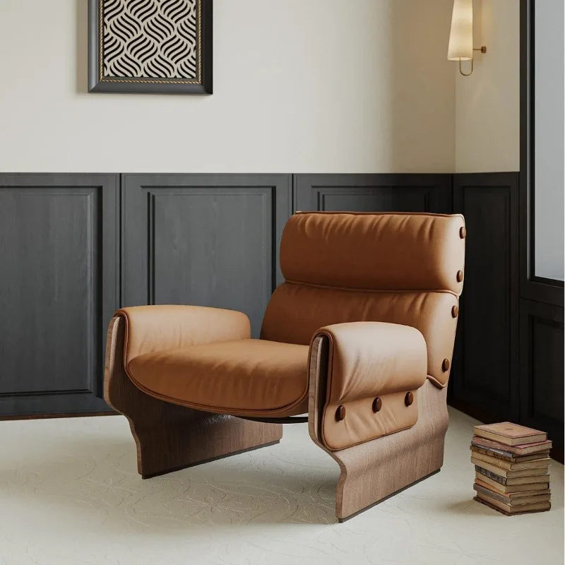 

Sofa Chair Designer B & B Club Reception Solid Wood Lazy Leisure Chair