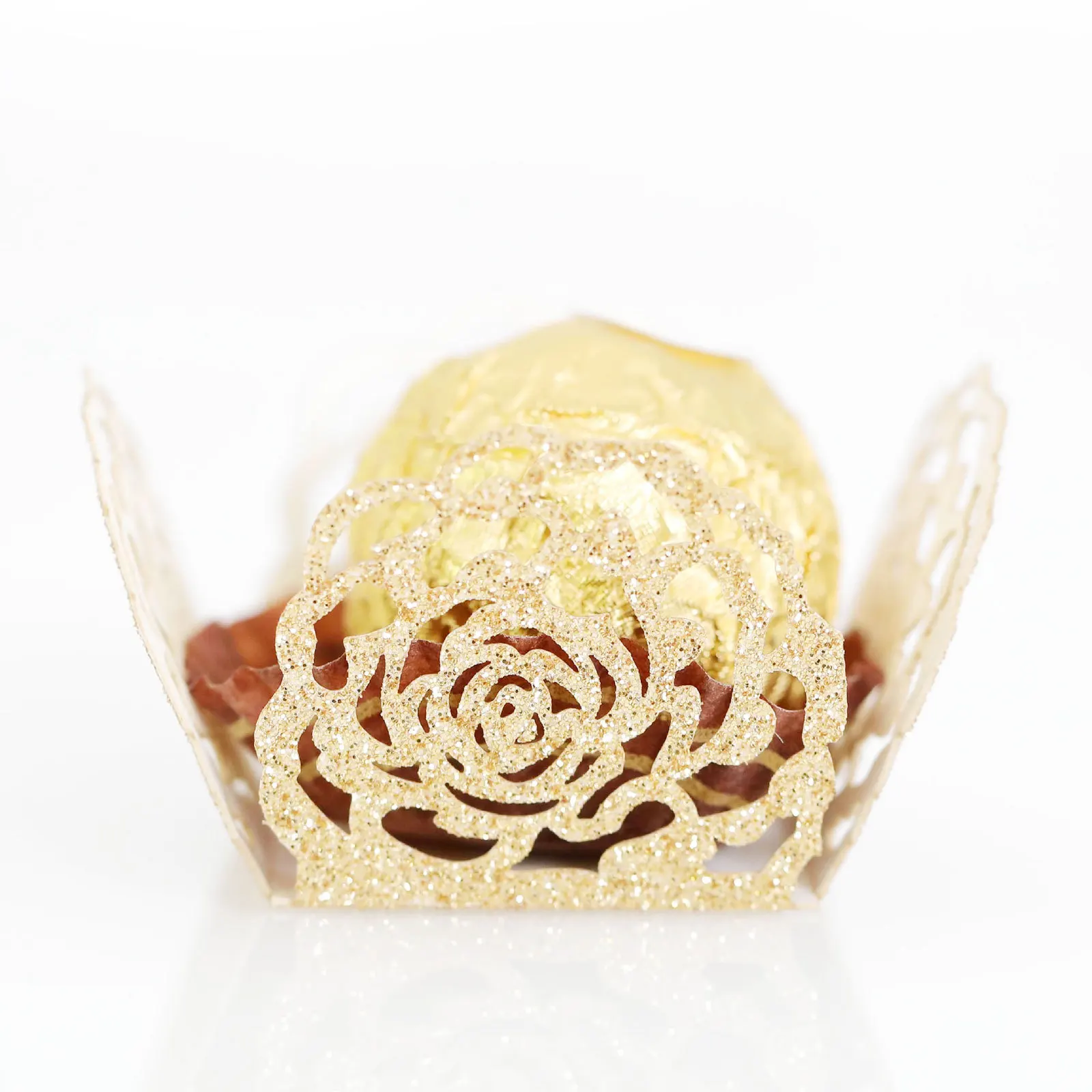 

50pcs Small Chocolate Cups Candy Packaging Trays Decorative Wrappers for Weddings Parties Table Centerpieces Dessert Decor